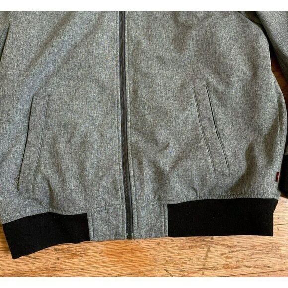 Levis Mens Hooded  Sherpa Coat sz L - Picture 3 of 5